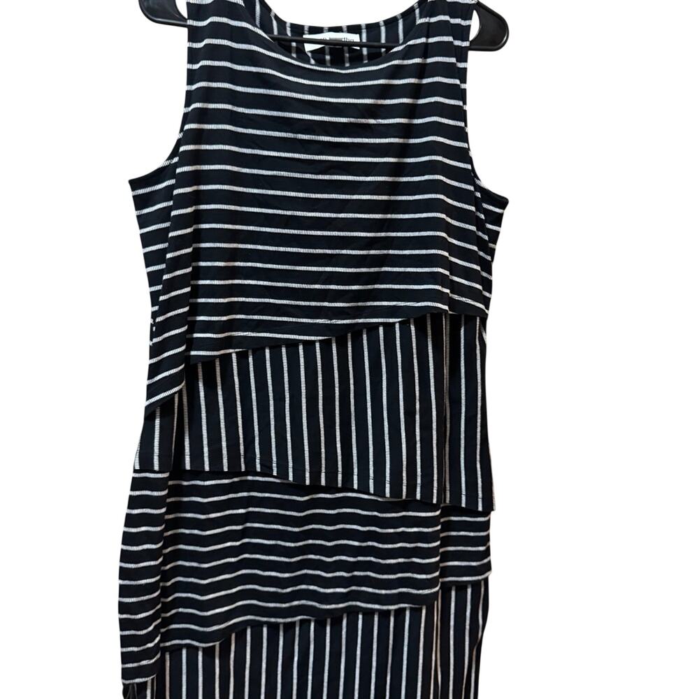 Striped sleeveless dress size large - Picture 2 of 12